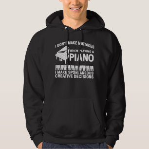 Funny Piano Music Novelty Gift For Men Women Keybo Hoodie
