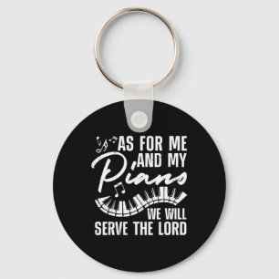 Funny Piano Player Art For Men Women Pianist Piano Key Ring