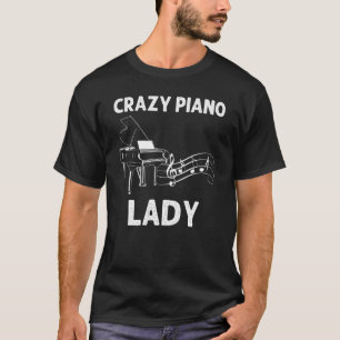 Funny Piano Women Mum Music Piano  Player Pianist T-Shirt