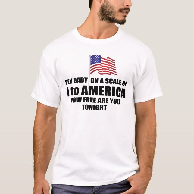 Funny Pick Up Line, How free are you tonight T-Shirt (Front)