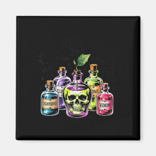 Funny Pick Your Poison Apple Halloween Gothic Prin Magnet