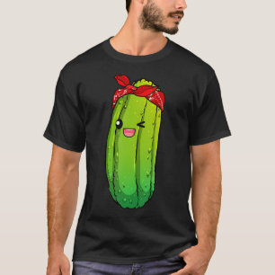 Funny Pickle Art For Boys Girls Kids Cucumber Pick T-Shirt