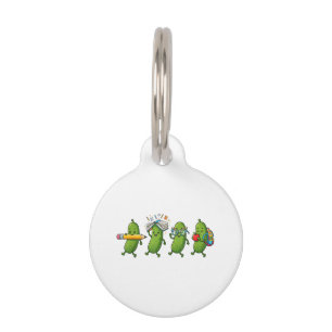 Funny Pickle Back to School Teacher Student Women Pet Tag
