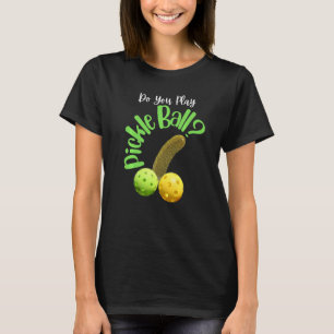 Funny Pickle Ball Men Sports Lover Happy Hour Rock T-Shirt