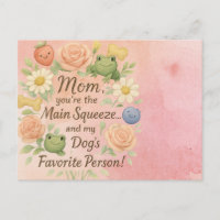 Funny Pickle Berry Mother's Day Card - Kawaii Pun