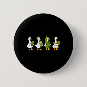 Funny Pickle Lover Silly Goose Cride Share Boys 6 Cm Round Badge