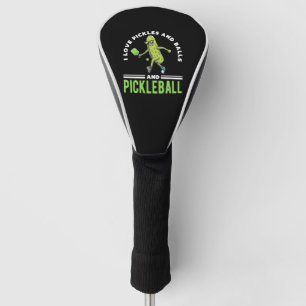 Funny Pickle Lovers Dill Pickleball Player Golf Head Cover
