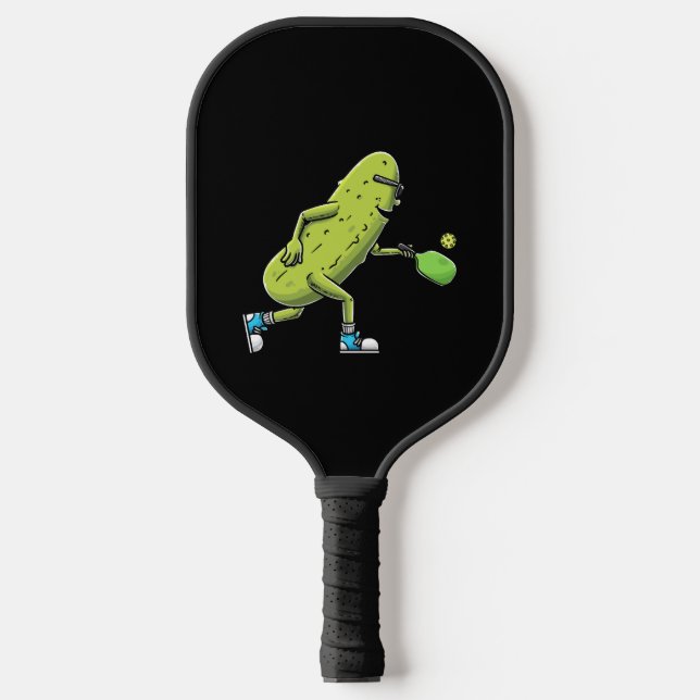 Funny Pickle Lovers Dill Pickleball Player         Pickleball Paddle (Front)
