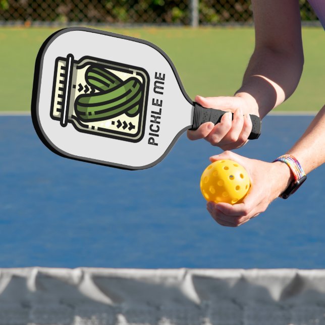 Funny Pickle Me Jar of Pickles Pickleball Paddle (Insitu)