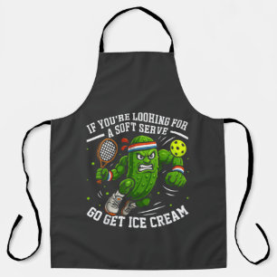 Funny Pickle Playing Pickleball Apron