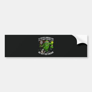 Funny Pickle Playing Pickleball Bumper Sticker