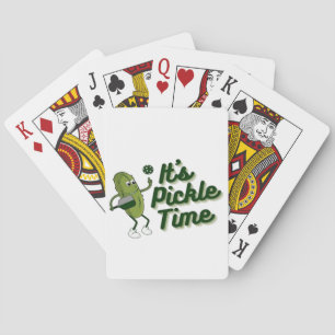 Funny Pickle Playing Pickleball Cards