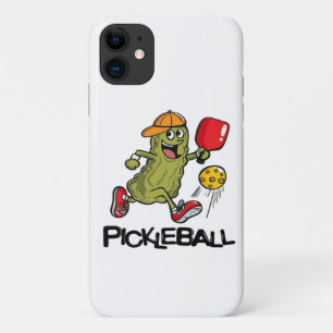 Funny Pickle Playing Pickleball iPhone 11 Case