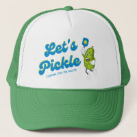 Funny Pickle Playing Pickleball Custom Text
