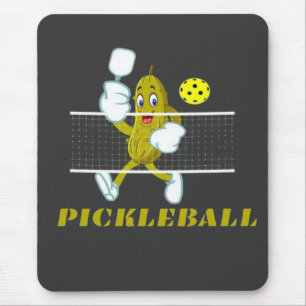 Funny Pickle Playing Pickleball  Mouse Mat