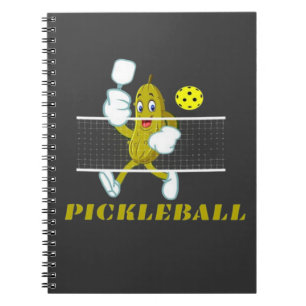 Funny Pickle Playing Pickleball Notebook