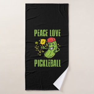 Funny Pickleball Bath Towel