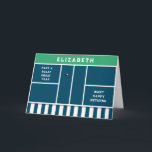 Funny Pickleball Birthday Card<br><div class="desc">Creative pickleball birthday card for pickleball player featuring court,  yellow pickleball and funny quotes. To personalise edit text to add his or her name.</div>