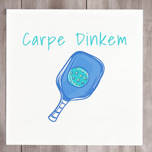 Funny Pickleball Carpe Dinkem Humour Napkin
