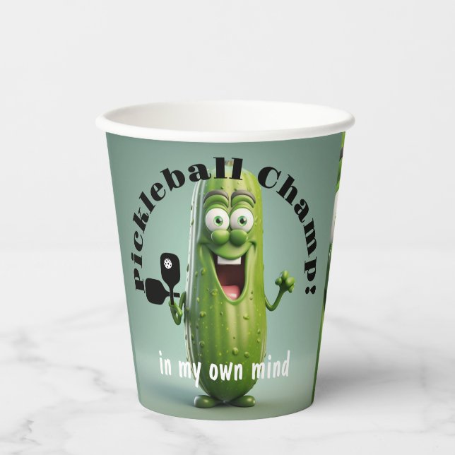 Funny Pickleball Champ Paper cup (Front)