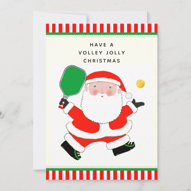 funny pickleball Christmas card (Front)