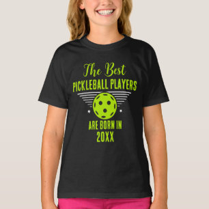 Funny Pickleball Custom Name Birthday Birth Date  T-Shirt
