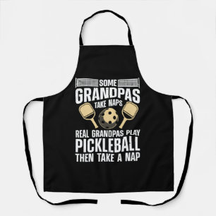 Funny Pickleball Design For Men Grandpa Pickleball Apron