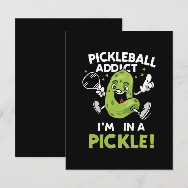 Funny-Pickleball Enclosure Card (Front/Back)