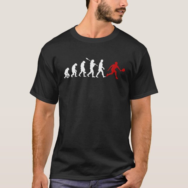 Funny Pickleball Evolution Humour Dink Player Prid T-Shirt (Front)