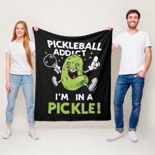 Funny-Pickleball Fleece Blanket