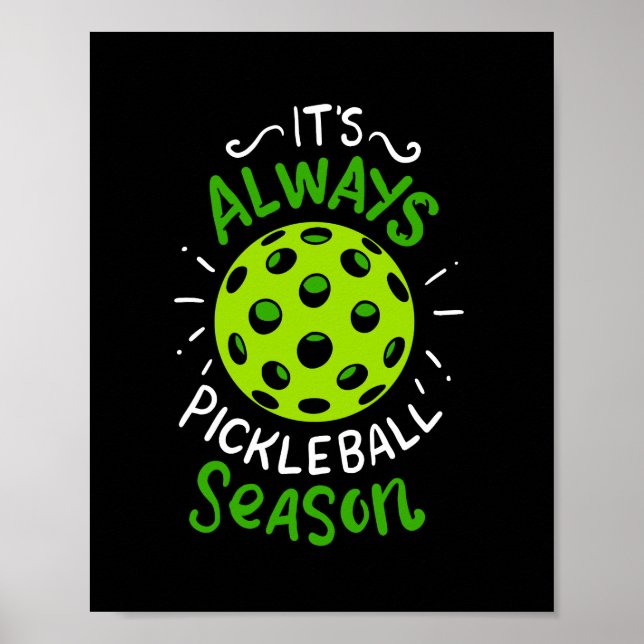 Funny Pickleball Gifts Poster (Front)