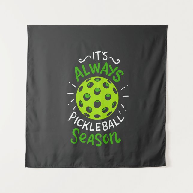 Funny Pickleball Gifts Tapestry (Front)
