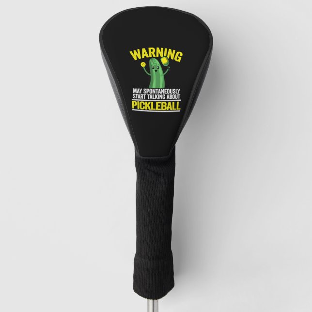 Funny Pickleball               Golf Head Cover (Front)