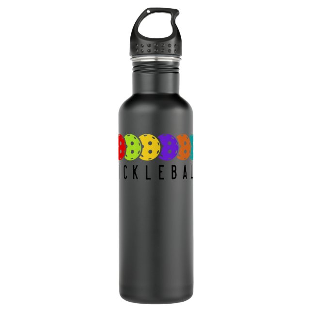 Funny Pickleball Graphic for Women and Men Pickleb 710 Ml Water Bottle (Front)