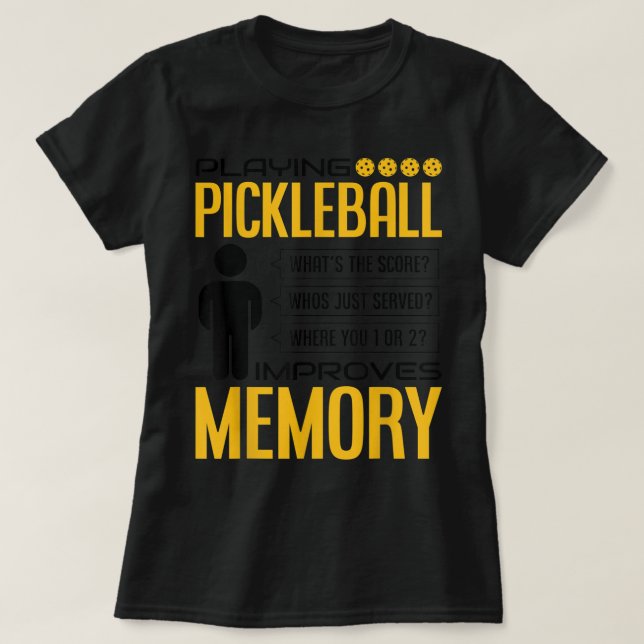 Funny Pickleball Graphic for Women and Men Pickleb T-Shirt (Design Front)