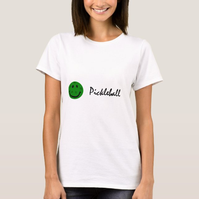 Funny Pickleball Green Face T-Shirt (Front)