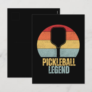 Funny Pickleball Holiday Postcard