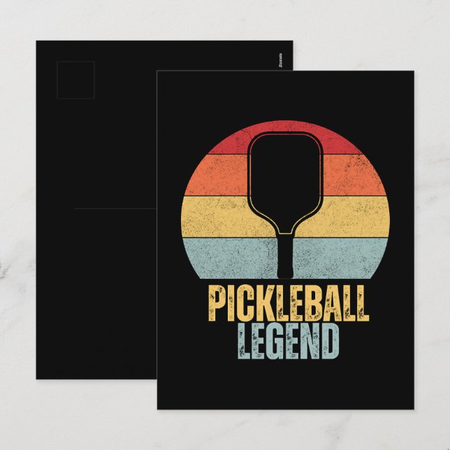 Funny Pickleball Holiday Postcard (Front/Back)