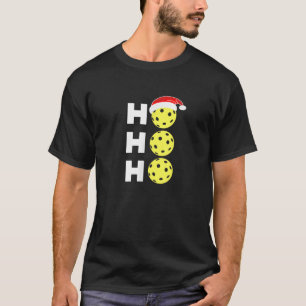 Funny Pickleball Holiday Santa Christmas Tee