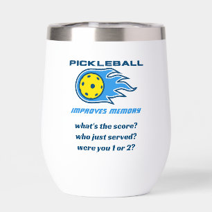 FUNNY Pickleball Improves Memory Water Bottle