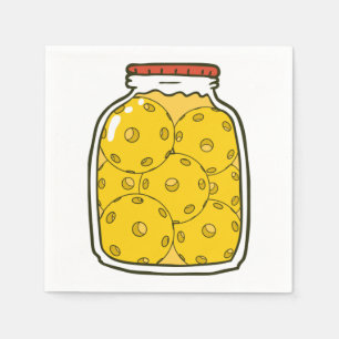 Funny Pickleball Jar Napkin