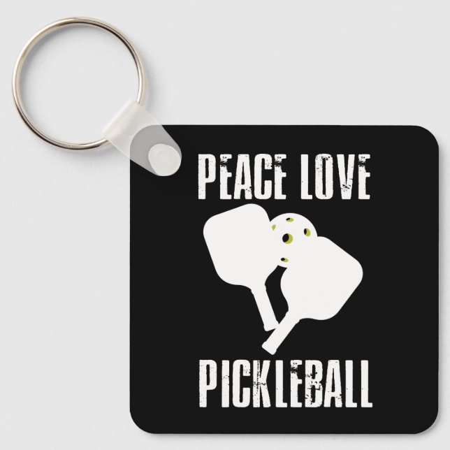 Funny Pickleball  Key Ring (Front)
