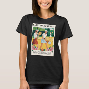 Funny Pickleball Ladies Court Journal Poster T-Shirt
