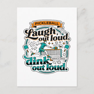 Funny Pickleball Laugh Out Loud Dink Sport Postcard