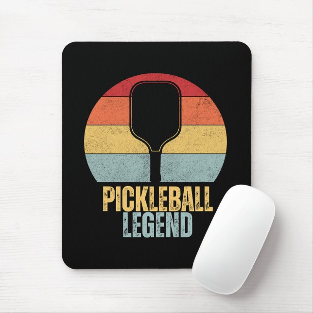 Funny Pickleball Legend Mouse Mat (With Mouse)