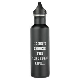 Funny Pickleball Life Quote Black & White Type 710 Ml Water Bottle