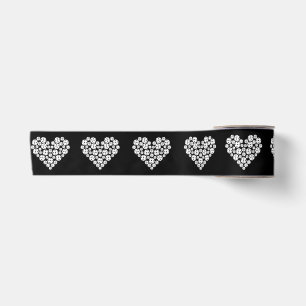 Funny Pickleball Love Heart Shape Valentine Satin Ribbon