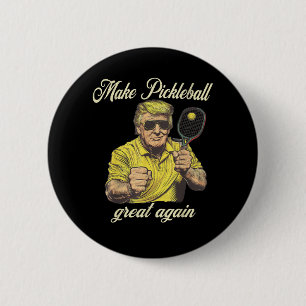 Funny Pickleball Lovers Graphics Pickle Ball 6 Cm Round Badge