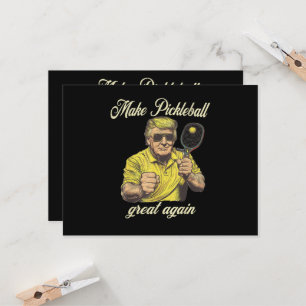 Funny Pickleball Lovers Graphics Pickle Ball Invitation