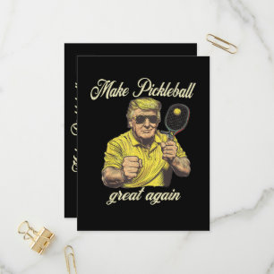 Funny Pickleball Lovers Graphics Pickle Ball Invitation Postcard